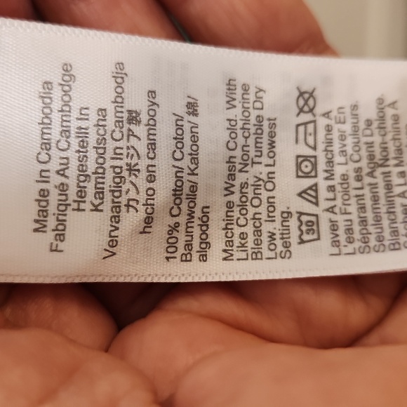 NWT J.Crew Women's Muted  Green V-Neck Slub Cotton Tee  Size M - Picture 7 of 8